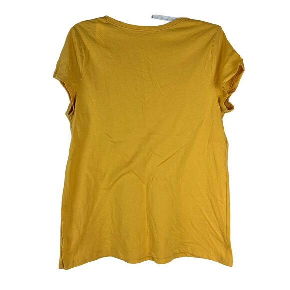 No Boundaries Womens Yellow Short Sleeve Scoop Neck Tee Shirt Size XXXL - Picture 7 of 7